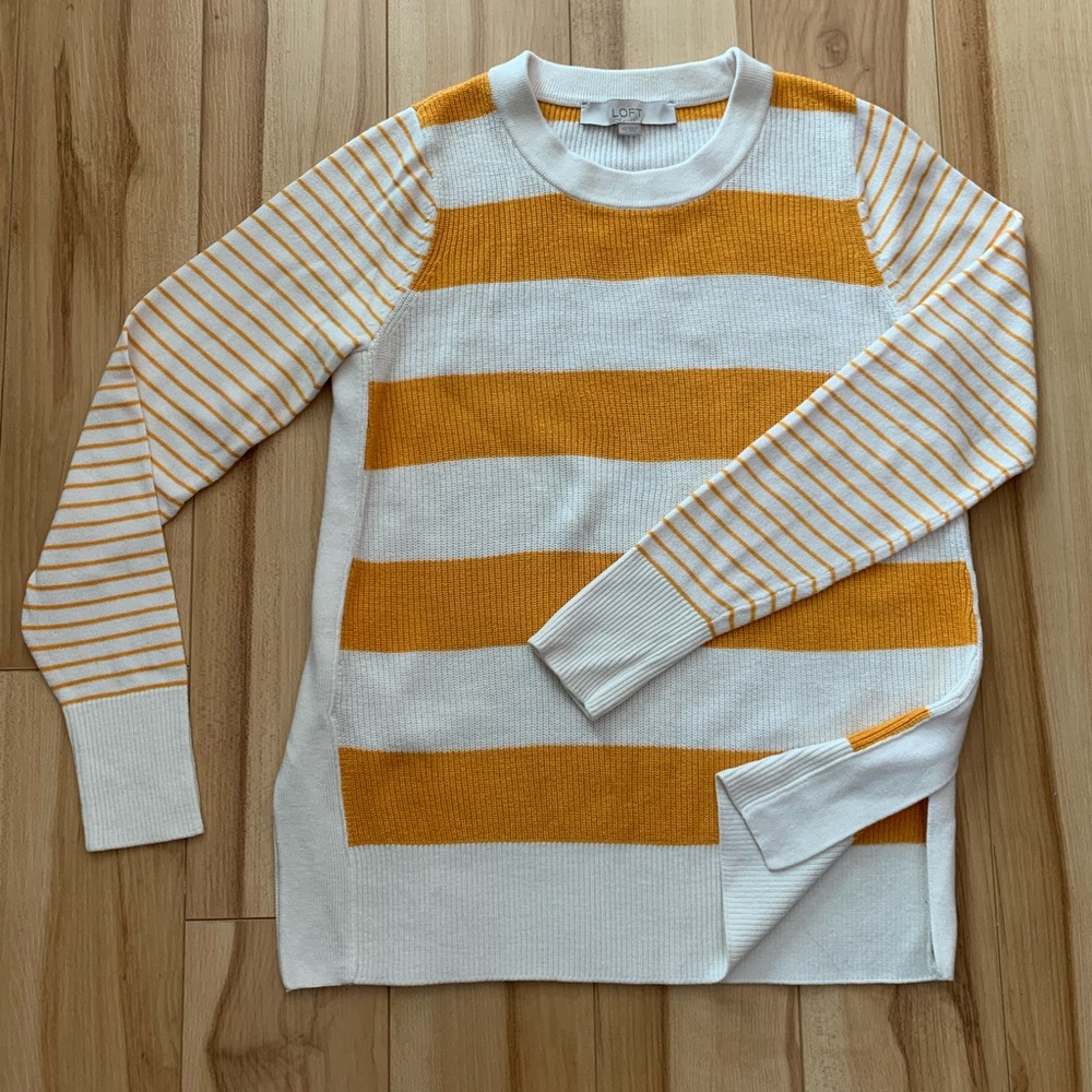Loft Mixed Stripe Sweater